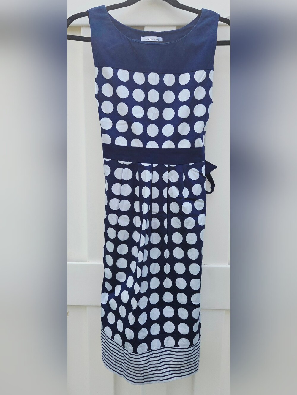 Motherhood Maternity Women's Polka Dot Dress Size Medium. Retro, Preppy
